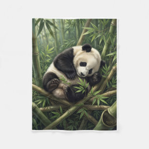 Cobertor De Velo Lindos Pandas Pequenos Explorando Floresta Densa d