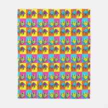 Linguagem de Sinal ASL Pixel Love Pop Fleece Blank
