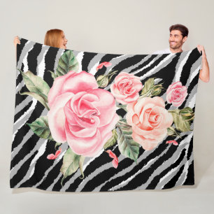 Cobertor De Velo Linha de tendências do Rosa de luxo