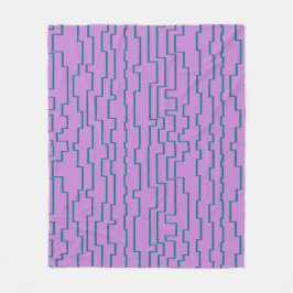 Cobertor De Velo Linhas de Circuito Azul-esverdeado