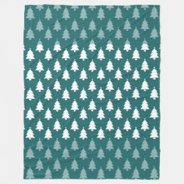 COBERTOR DE VELO LINHAS DE NATAL VERDE E BRANCO