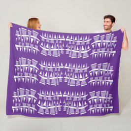 Cobertor De Velo Linhas de Triângulo Roxo Dodle44c