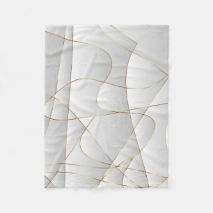Cobertor De Velo Linhas Douradas geométricas