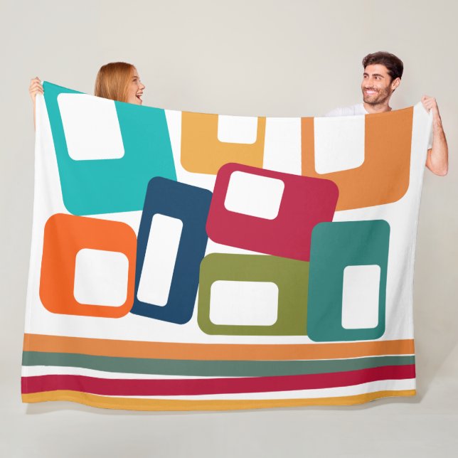 Cobertor De Velo Linhas e Retângulos (In Situ)