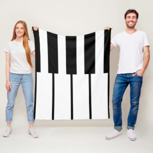 Cobertor De Velo Linhas geométricas das teclas de piano