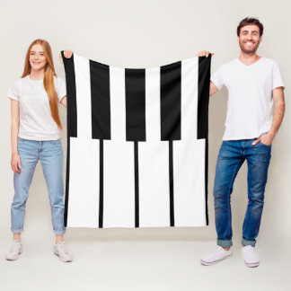 Cobertor De Velo Linhas geométricas das teclas de piano