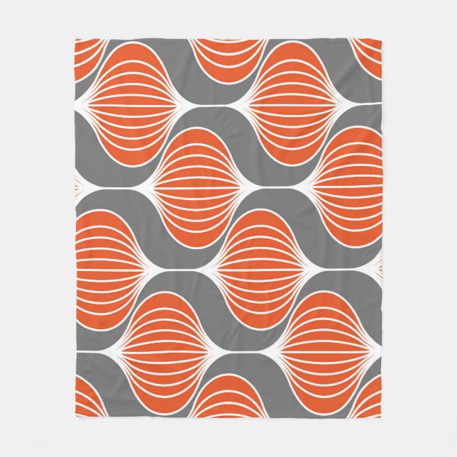 Cobertor De Velo Linhas onduladas: padrão geométrico de colheita. (Frente)