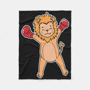 Cobertor De Velo Lion faz boxing