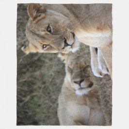 Cobertor De Velo Lion Fleece Blanket