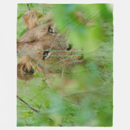 Cobertor De Velo Lion Fleece Blanket