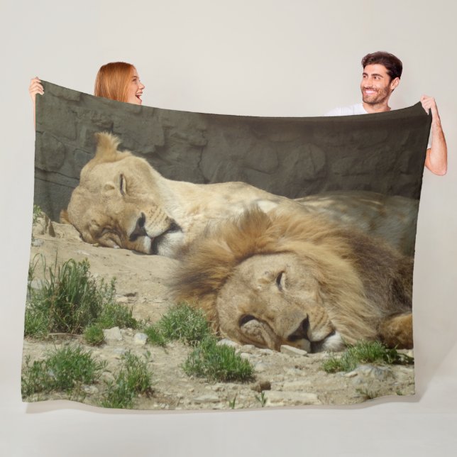 Cobertor De Velo Lion Fleece Blanket (In Situ)