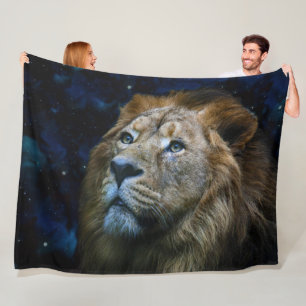 Cobertor De Velo Lion Fleece Blanket