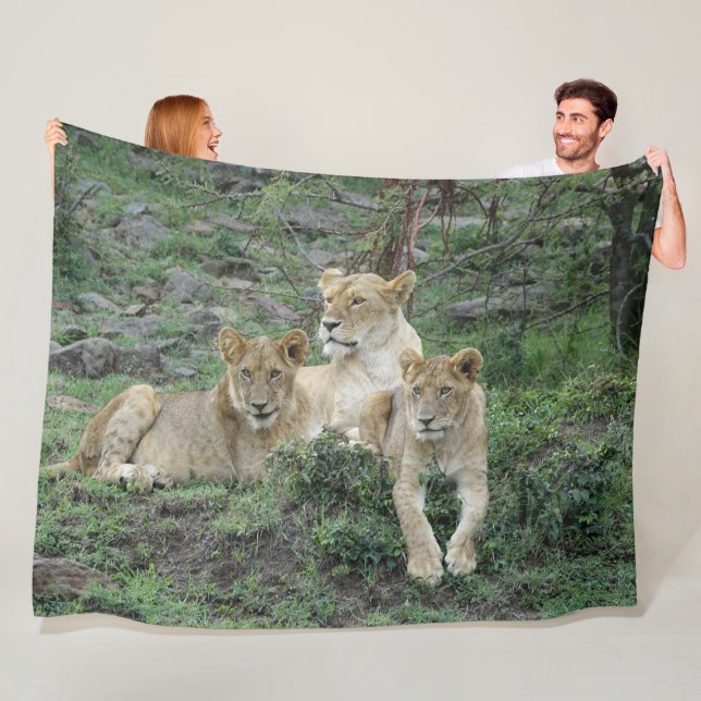 Cobertor De Velo Lion Fleece Blanket (In Situ)