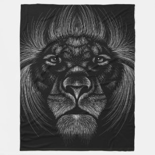 Cobertor De Velo Lion Fleece Blanket