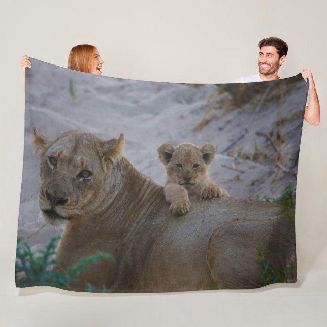 Cobertor De Velo Lion Fleece Blanket (In Situ)