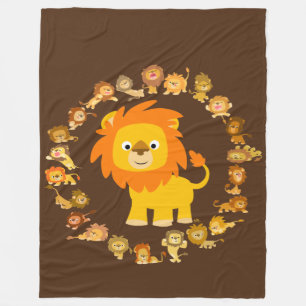 Cobertor De Velo Lion Mandala Fleece Blanket