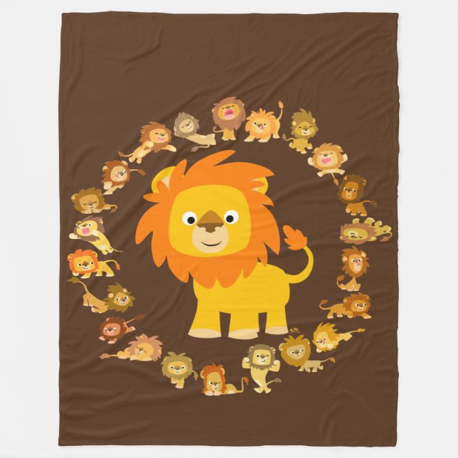 Cobertor De Velo Lion Mandala Fleece Blanket (Frente)