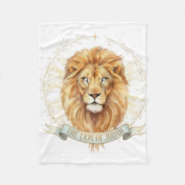 Cobertor De Velo Lion of Judah Small Baby Blanket - 30x40 Plush 
