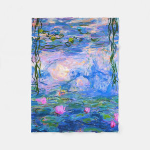 Cobertor De Velo Lírios Claude Monet Restaurados