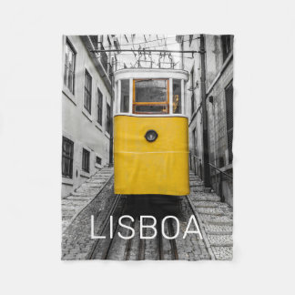 Cobertor De Velo Lisboa Portugal Retro Tram Vintage Souvenir
