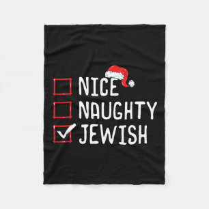 Cobertor De Velo Lista de Natal Judaica Bela