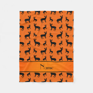 Cobertor De Velo Listra alaranjada conhecida personalizada da