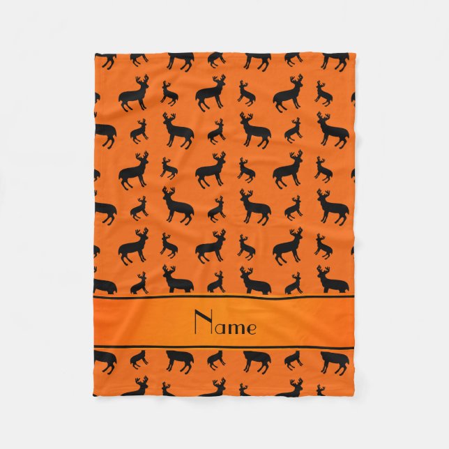 Cobertor De Velo Listra alaranjada conhecida personalizada da (Frente)