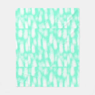 Cobertor De Velo Listras abstratas de aquarela branca verde pastel