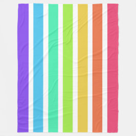 Cobertor De Velo Listras arco-íris brilhantes