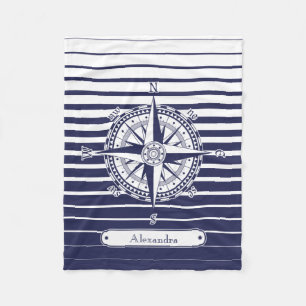 Cobertor De Velo Listras azuis de rosa de compasso