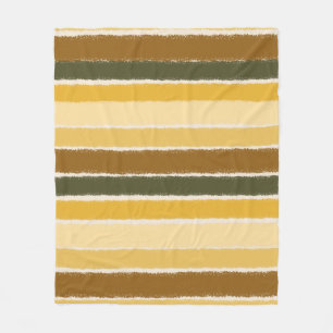 Cobertor De Velo Listras da Linha de Pintura   Tons Terrosos Quente