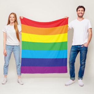 Cobertor De Velo Listras de Arco-íris Lgbt Lgbt