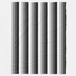 Cobertor De Velo Listras de sombra brancas e pretas