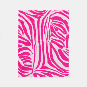 Cobertor De Velo Listras de zebra rosa