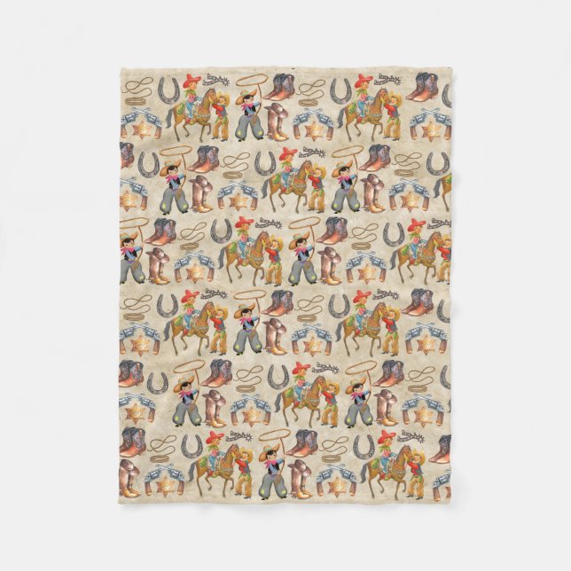 Cobertor De Velo Little Buckaroo Cowboy Cozy (Frente)
