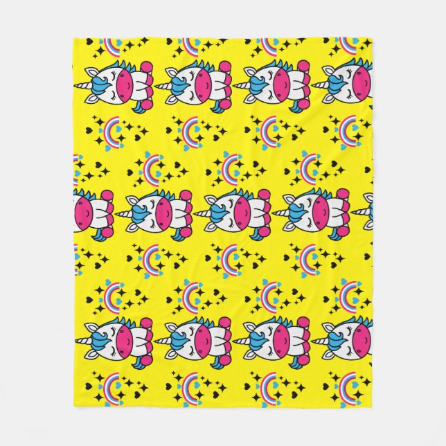 Cobertor De Velo Little Girls Unicorn Pony (Frente)