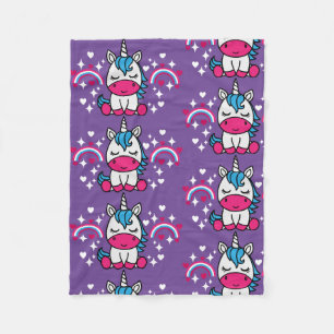 Cobertor De Velo Little Girls Unicorn Pony