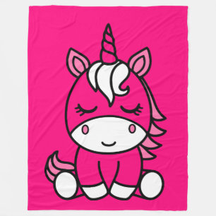 Cobertor De Velo Little Girls Unicorn Pony
