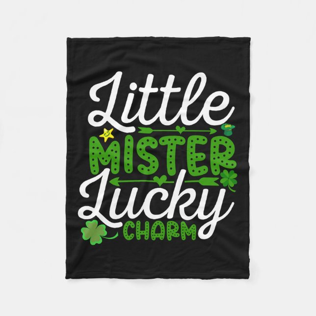Cobertor De Velo Little Mister Lucky Charm (Frente)