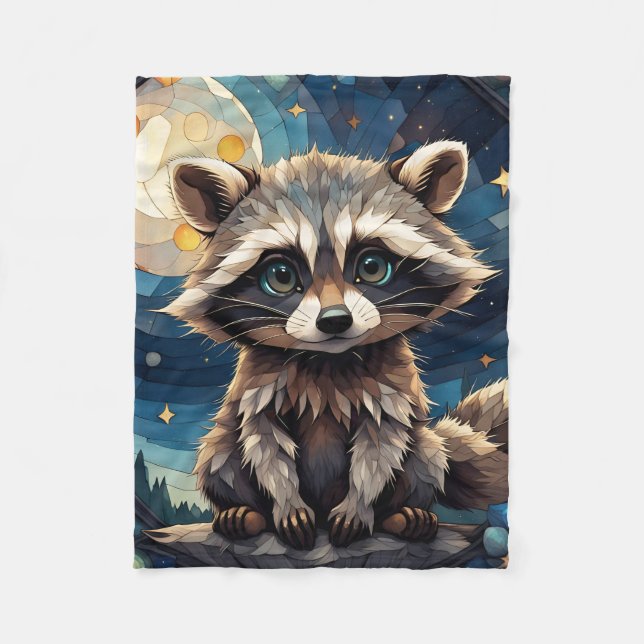 Cobertor De Velo Little Raccoon (Frente)