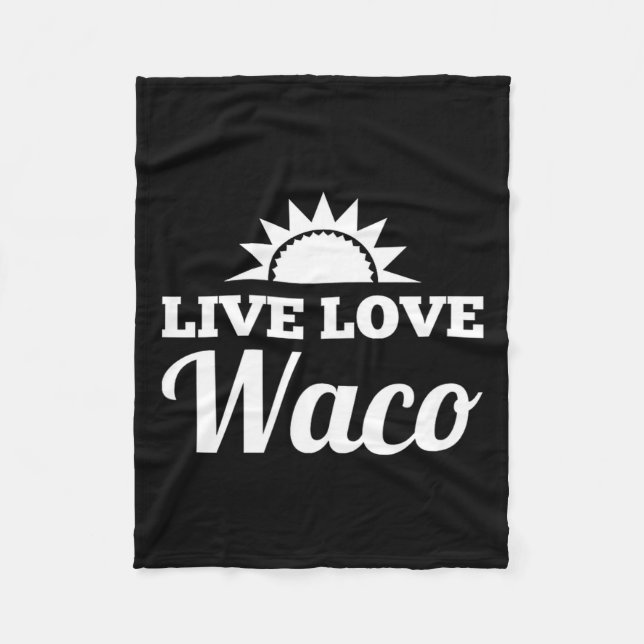 Cobertor De Velo Live Love Waco  (Frente)