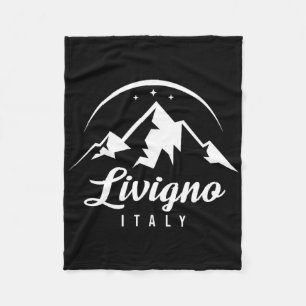 Cobertor De Velo Livigno Itália Ski Resort Skiting Snowboard Souve