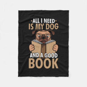 Cobertor De Velo Livro Amante - Cão E Um Bom Livro