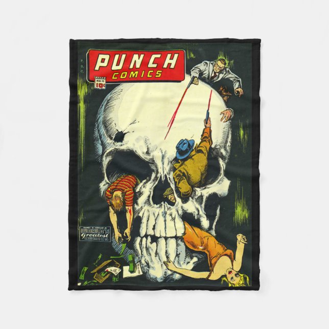 Cobertor De Velo Livro de banda desenhada Monster Poster Horror (Frente)