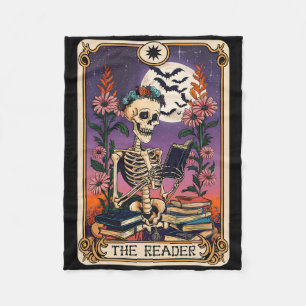 Cobertor De Velo Livro Lover Tarot Card O Leitor Mystic Funny Skel