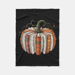 Cobertor De Velo Livro Vintage Pumpkin Autumn Fall Librarians Bookw