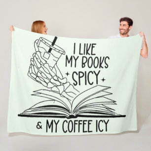 Cobertor De Velo Livros picantes e café gelado