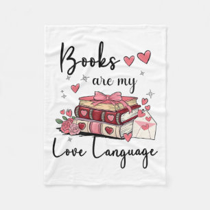 Cobertor De Velo Livros São Minha Linguagem do Amor Amante da Leitu