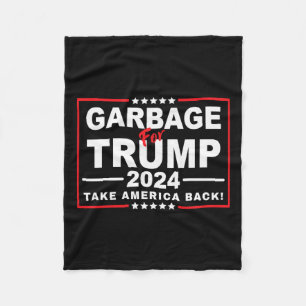 Cobertor De Velo Lixo Para Trump 2024, Funny Trump Supporter 2