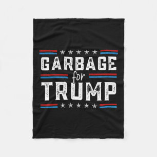 Cobertor De Velo Lixo Para Trump 2024 Não Estamos Votando Lixo Tru